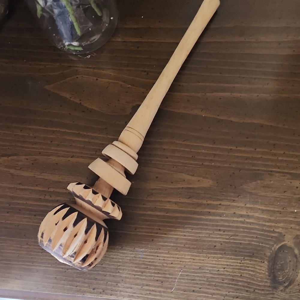 Hand Crafted Wooden Molinillo Chocolate Stirrer